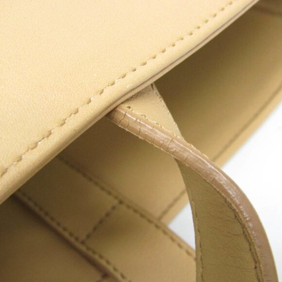 SAINT LAURENT Beige Leather Tote Bag - Picture 12 of 16